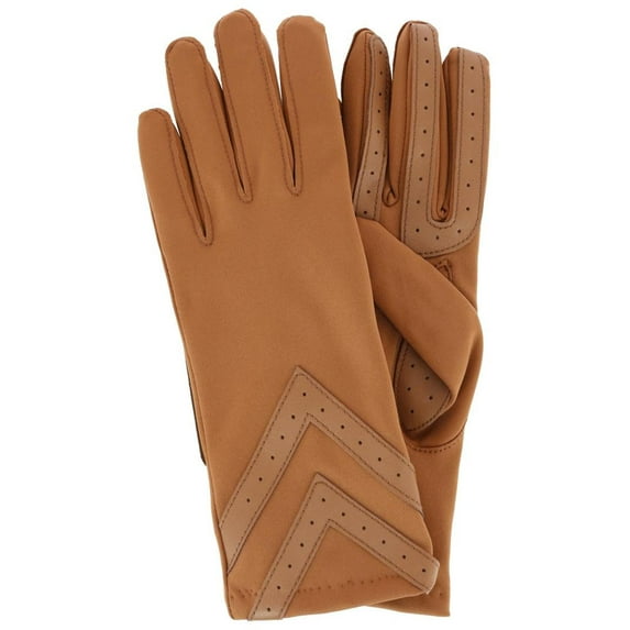 Isotoner Touchscreen Spandex Winter Glove with Chevron Wrist (Women)