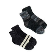 Isotoner Women's Chenille Quarter Slipper Socks, 2 Pack, One Size