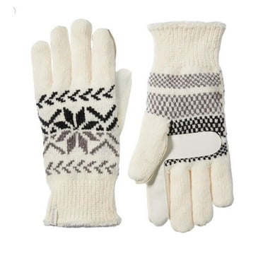 Isotoner Women's Chenille Snowflakes Gloves