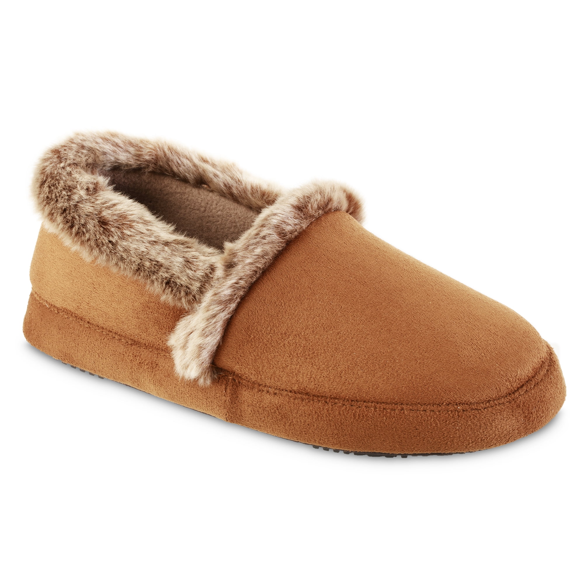 Isotoner Women's Memory Foam Microsuede A Line ECO Comfort Slippers