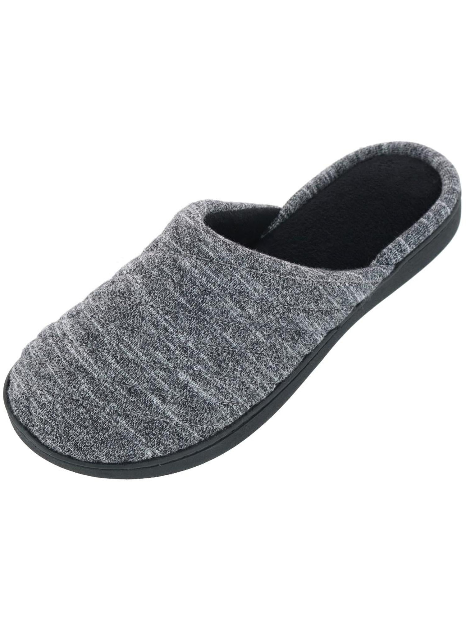 Black Genuine Suede and Knit Women's Walking Clogs