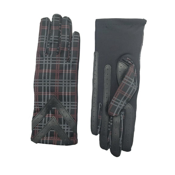 Isotoner Women's Spandex 3-Button Length Chevron Gloves - A30276