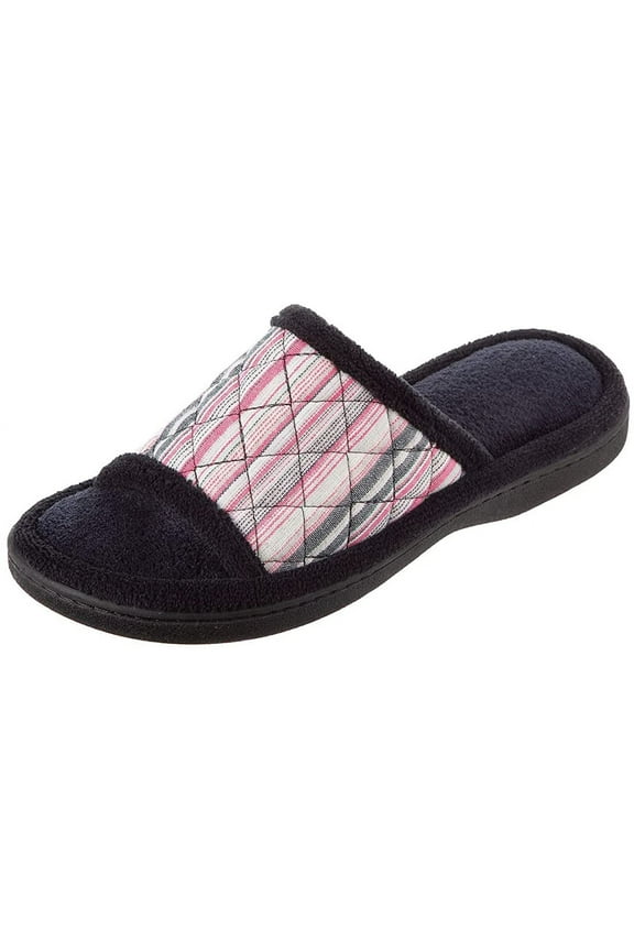Womens Diamond Quilted Microterry Renae Slide