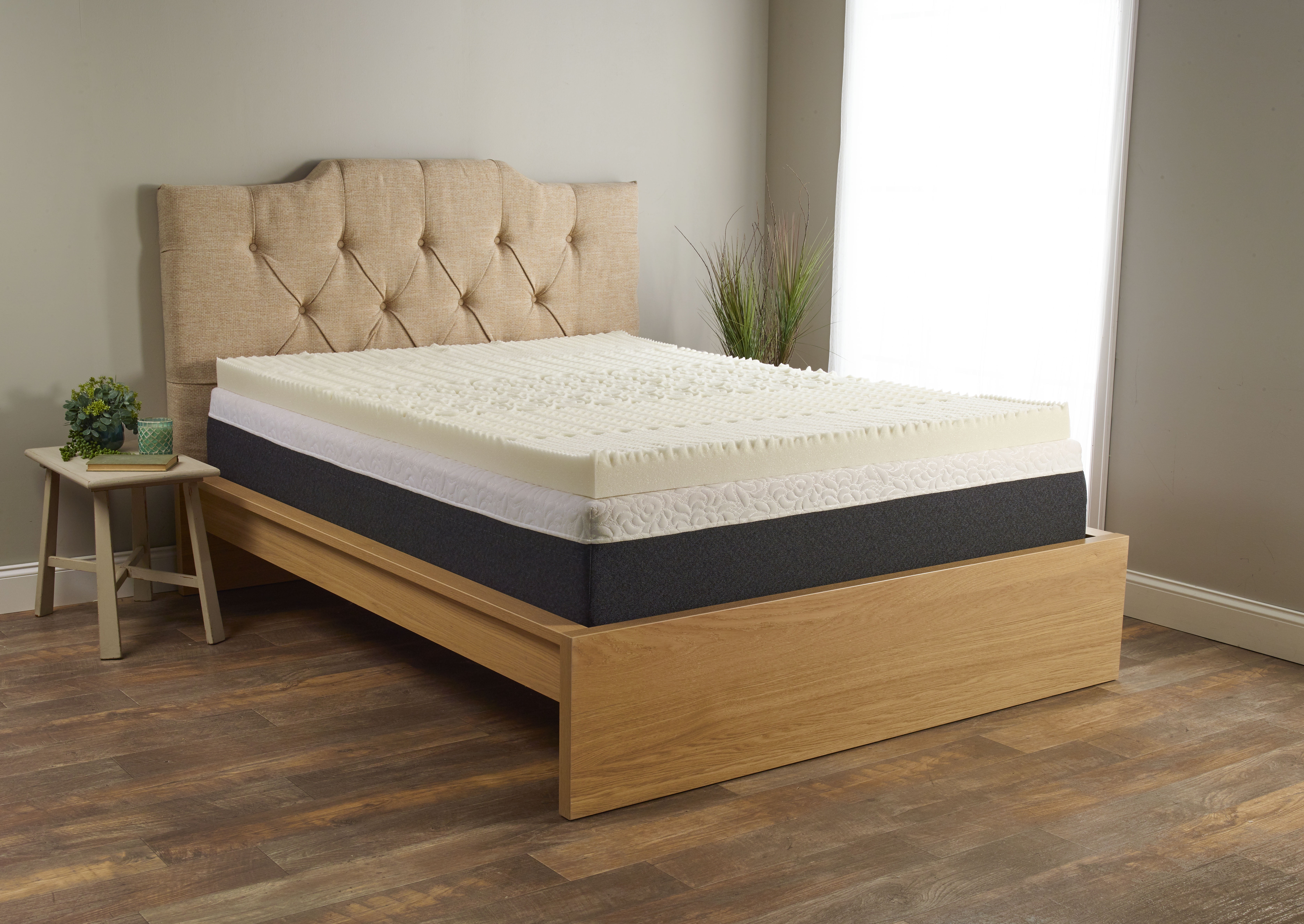 Isotonic+ Memory Foam Mattress Topper, 5 Zone, King, 3 inch, Isotonic