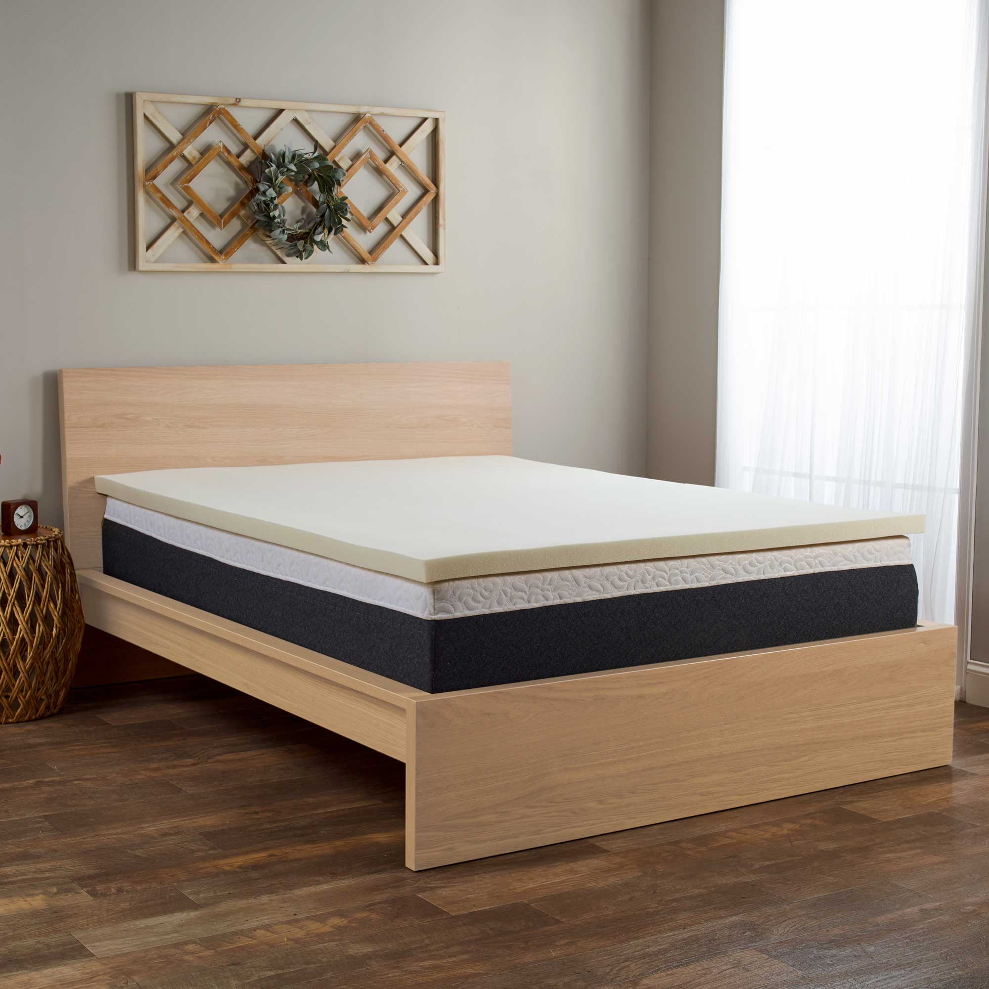 Isotonic+ Memory Foam Mattress Topper, Queen, 2 inch, Isotonic