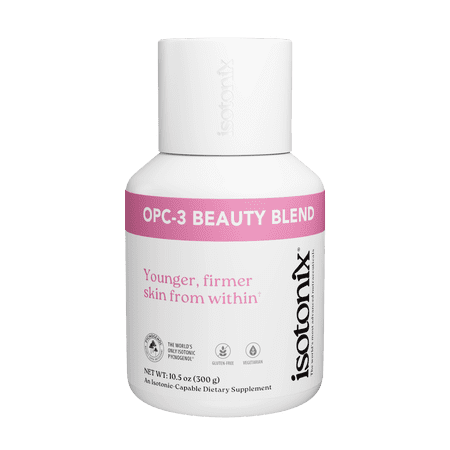 Isotonix OPC-3® Beauty Blend: Collagen, Antioxidants, Grape Seed, Red Wine, Pine Bark, Hyaluronic Acid – Supports Healthy Skin, Hair & Nails – Isotonic Drink Mix for Maximum Absorption