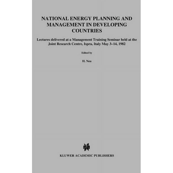 Ispra Courses National Energy Planning and Management in Developing Countries, (Hardcover)