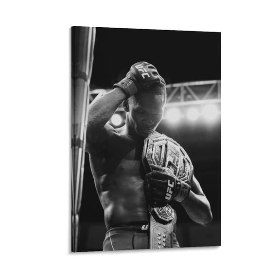Israel Adesanya Retro Poster Art Canvas Poster Wall Art Picture Prints Hanging Photo Gift Decor Home Posters Artworks 12x18inch(30x45cm)
