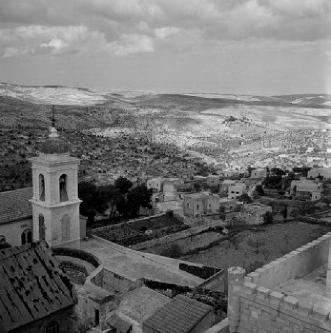 Israel Bethelem View of Bethlehem from roof of Church of the Nativity Canvas Art - (24 x 36)