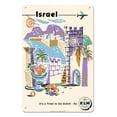 thumbnail image 1 of Israel - Caesarea Port - KLM Royal Dutch Airlines - Vintage Airline Travel Poster by Herman Berserik c.1959 - 8 x 12 inch Vintage Metal Tin Sign, 1 of 4