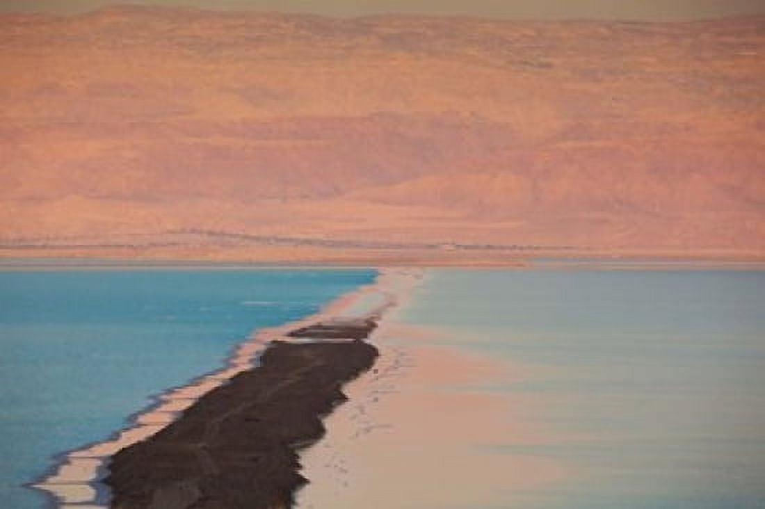 Israel Dead Sea Ein Bokek Dead Sea dusk Canvas Art - Walter Bibikow DanitaDelimont (29 x 19)