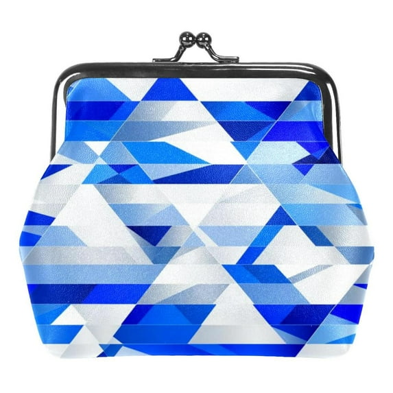 Israel Flag Coin Purse Kiss Lock Change Purse Vintage Trinkets Pouch