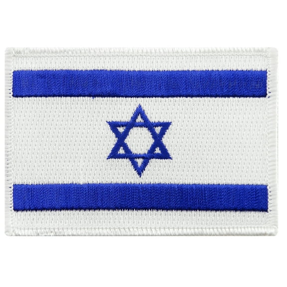 Israel Flag Embroidered Iron-on Patch