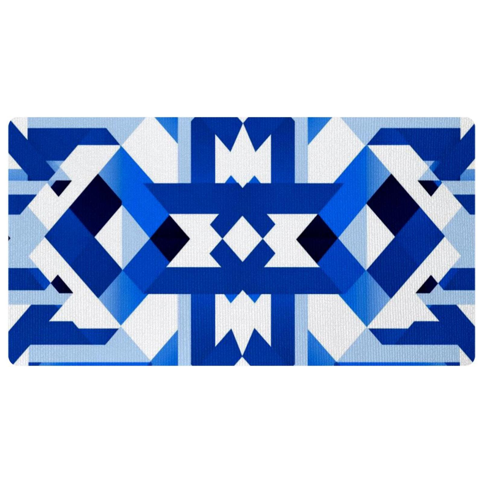 Isril Mat Israel Flag Kitchen Rugs Non Skid Kitchen Mats for Floor Cushioned Anti ...
