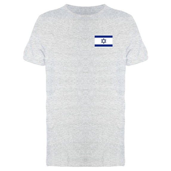Israel Flag Upperside Tee Men's -Image by Shutterstock