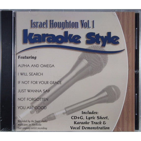 Israel Houghton Volume 1 Daywind Christian Karaoke Style NEW CD+G 6 Songs