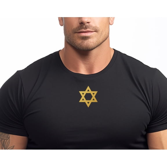 Israel T shirt Israeli T shirts Golden Star of David Patriotic Israeli Heritage Tshirt