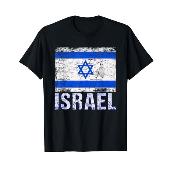 Israeli Flag T-Shirt Black Tee-Israel Flag Tee Shirt Gift
