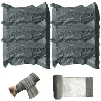 Israeli Style Emergency Bandage, 6 Inch 6Pack Compression Bandage, Trauma Wound Dressing, Sterile Vacuum Sealed Packaging for Bleeding Control, Trauma Kit, Combat Tactical IFAK Supplies