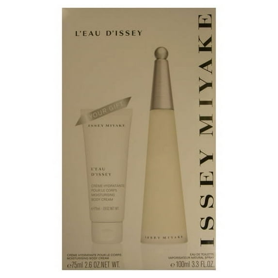 Issey Miyake GSWISSEYMIYAKE2PC34B 2 Piece Gift Set - 3.3 oz Eau De Toilette Spray, 2.6 oz Body Cream for Women