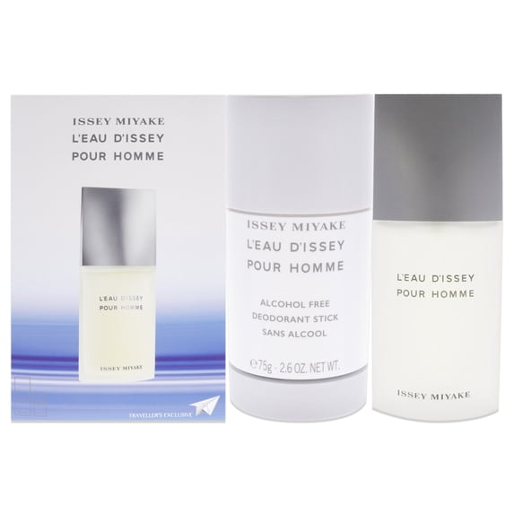 Issey Miyake L'eau D'issey Cologne Gift Set for Men (2PC), 2.5 oz EDT + 2.6 oz Deodorant