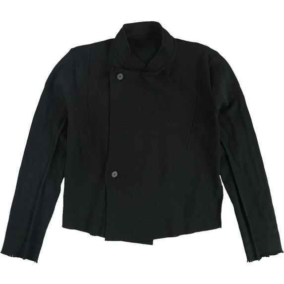 Issey Miyake Womens Classic Knit Jacket, Black, 2