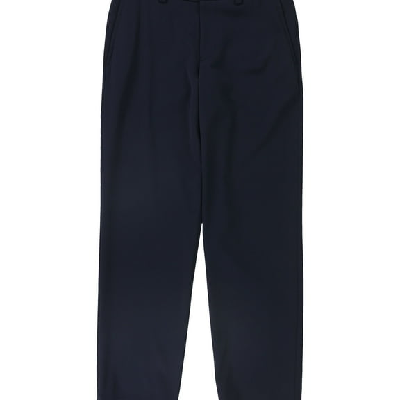 Issey Miyake Womens Solid Dress Pants, Blue, 8