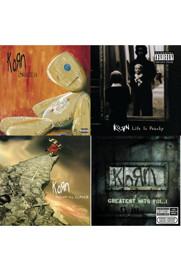 Issues (Explicit) & Life Is Peachy & Follow The Leader & Greatest Hits Vol.1 [CD Bundle]