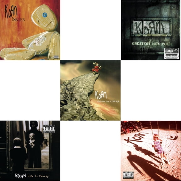 Issues (Explicit) & Life Is Peachy & Follow The Leader & Greatest Hits Vol.1 & Korn (Explicit) [CD Bundle]