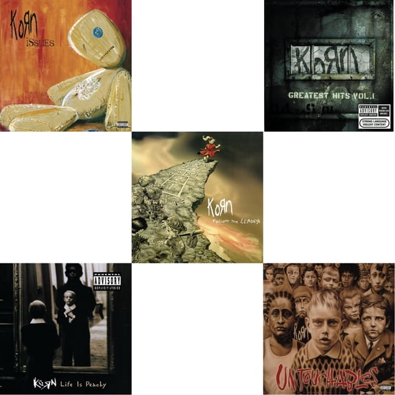 Issues (Explicit) & Life Is Peachy & Follow The Leader & Greatest Hits Vol.1 & Untouchables [CD Bundle]