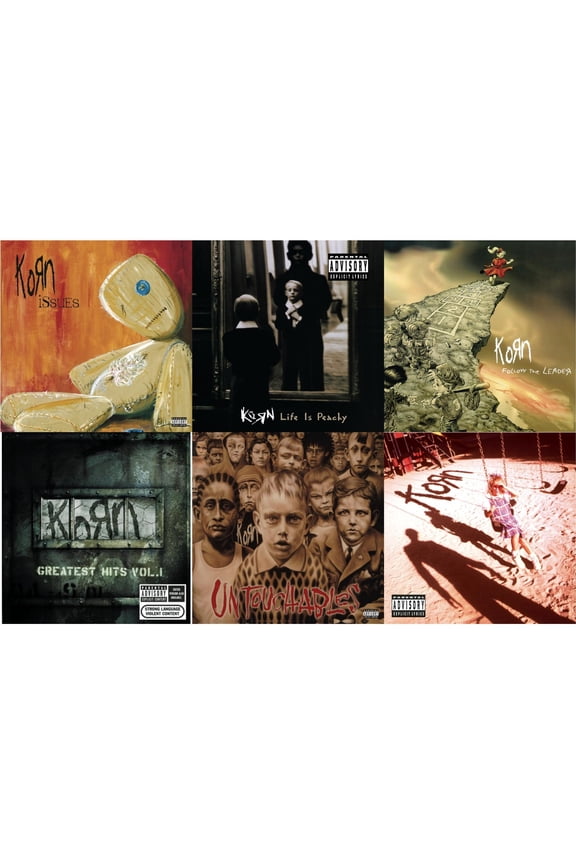 Greatest Hits Vol.1 & Life Is Peachy & Korn (Explicit) & Issues (Explicit) & Untouchables & Follow The Leader [CD Bundle]