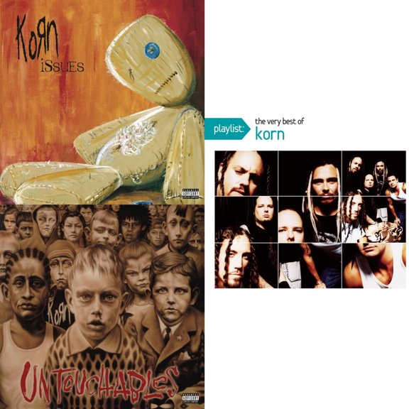 Issues (Explicit) & Untouchables & Playlist: Very Best Of Korn [CD Bundle]
