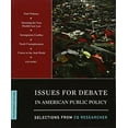 thumbnail image 1 of Pre-Owned Issues for Debate in American Public Policy: Selections from CQ Researcher (Paperback) 1452287252 9781452287256, 1 of 1