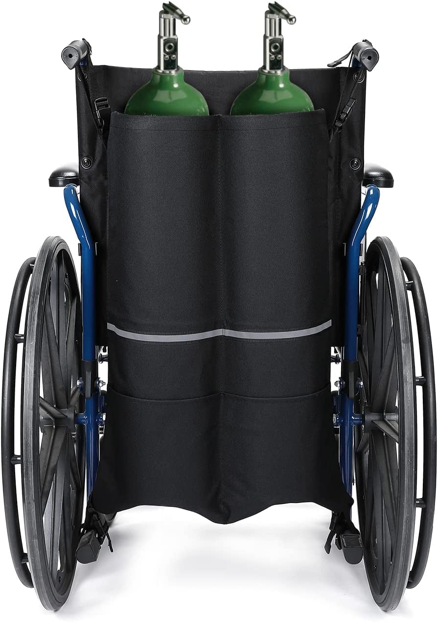 Issyzone Durable Wheelchair Carry Pouch for Oxygen Cylinders,Oxygen