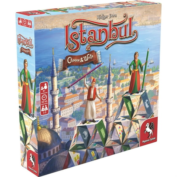 Istanbul: Choose & Write - Resource Trading Game - Game for Family Game Night - 1 to 5 Players - 30 to 45 Minutes of Gamplay - English Version