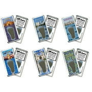 Istanbul FootWhere Souvenir Magnets. 6 Piece Set. ISB200 - Assorted