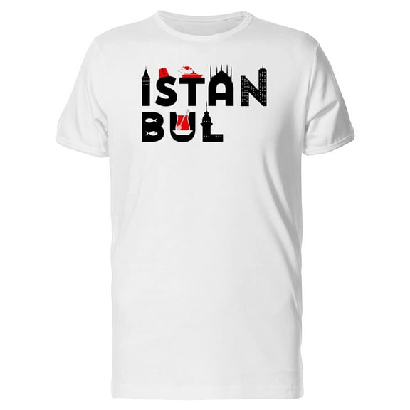 Istanbul Tourism Doodles Tee Men's -Image by Shutterstock