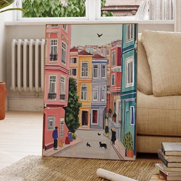Istanbul Turkey Turkey Art Istanbul Turkey Turkey Art Istanbul Turkey Wall Art Istanbul Cityscape Turkey Wall Decor Style One, Unframed Paper Print