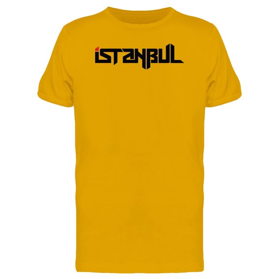 Istanbul Typography City T-Shirt Men -Image by Shutterstock, Male x-Large