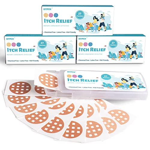 Istpch Itch Relief Patches 81 Patches, Natural Bite Relief Stickers