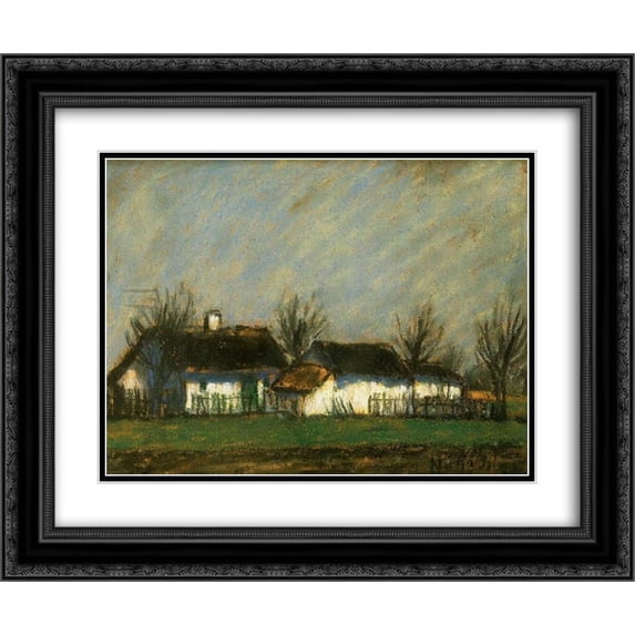Istvan Nagy 2x Matted 24x20 Black Ornate Framed Art Print 'Vernal sunshine'