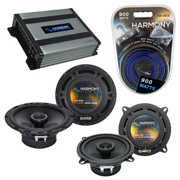 Isuzu Impulse 1983-1989 OEM Speaker Replacement Harmony R65 R5 & HA-A400.4 Amp