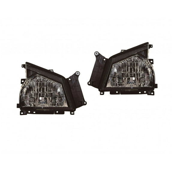 For Isuzu NPR HD Headlight Assembly 2004 05 06 2007 Pair Driver and Passenger Side | Replacement For IZ2502112, IZ2503112 | 8-97376-912-3, 8-97376-911-3