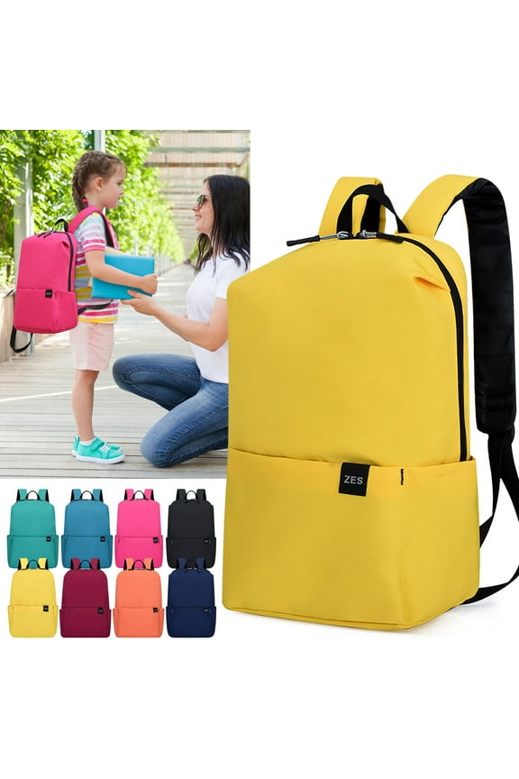 Isvgxsz 2024 New Christmas Ornaments Solid Color Small Backpack and Schoolbag Lightweight Student Schoolbag