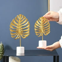 Isvgxsz 2024 New the Idea of You Nordic Metal Turtle Leaf Furnishing Gold Leaf Crafts Desktop Abstract Sculpture