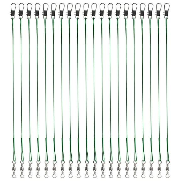 Pounoo Clearance Items 20Pcs Fishing Line Stainless Steel Wire with Rotary Joint High-Strength Fishing Line Lead, Nylon Coating, Used To Connect Fishing Gear, Bait Device Or Hook 30CM
