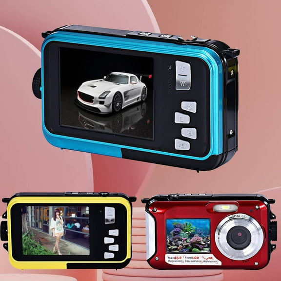 Isvgxsz Easter Day Accessories Clearance Camera Underwater Cameras for Snorkeling Full Hd 2.7K 48Mp Video Recorder Selfie Screens 10Ft 16X Digital Zoom Digital Camera Travel Essentials for Women