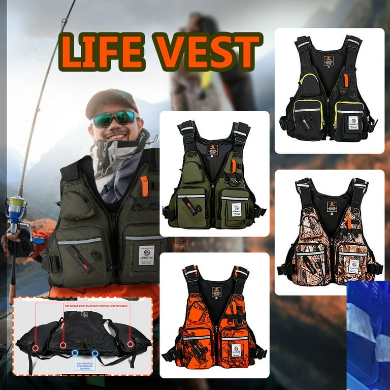Isvgxsz Easter Decorations for the Home Clearance Multi-Pocket Adult Life  Jacket for Outdoor Fishing, Rowing Sports Vest Easter Savings 