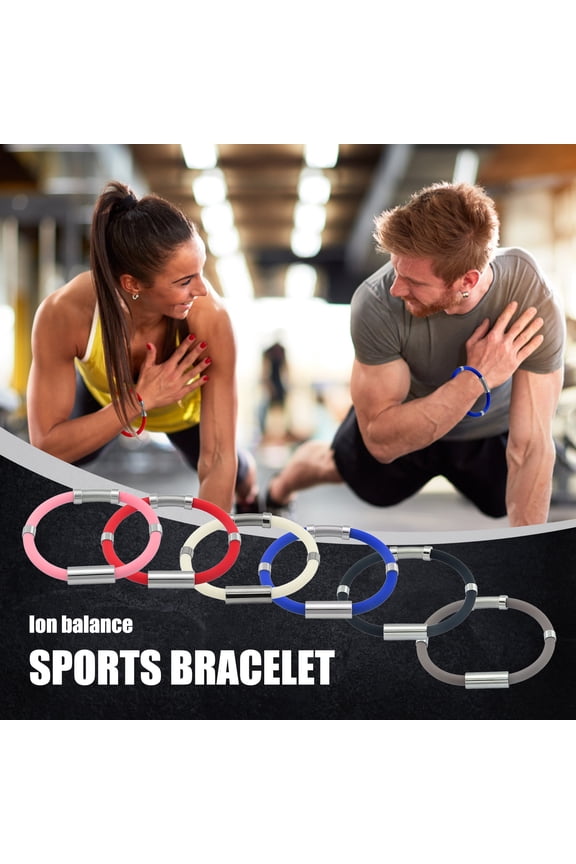 Isvgxsz Easter Gifts for Women Clearance Anti- Bracelet Negative Silica Gel Metal Energy Sports Bracelet Easter Decor