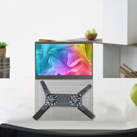 Isvgxsz Laptop Cooling Mat Mini USB Fan Dual USB Cooling Fan Pad Portable Laptop Cooler for Laptop